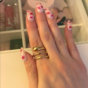 H&M Gold Triple Band Ring